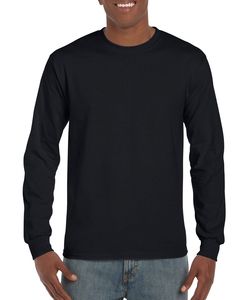 Gildan GI2400 - Men's Long Sleeve 100% Cotton T-Shirt Black