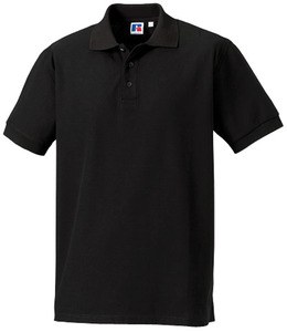 Russell RU577M - Men's Ultimate Cotton Polo Black