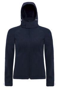 B&C Collection B630F - Hooded softshell /women Navy