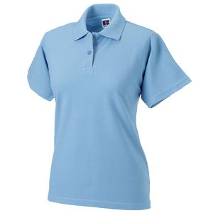 Russell J569F - Women's classic cotton polo Sky
