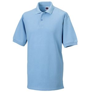 Russell J569M - Classic cotton piqué polo Sky