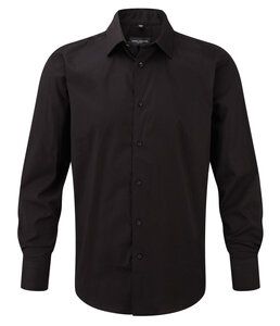 Russell Europe R-946M-0 - Fitted Longsleeve Stretch Shirt Black