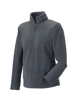 Russell Europe R-874M-0 - Adult`s Quarter Zip Outdoor Fleece Convoy Grey