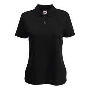 Fruit of the Loom 63-212-0 - Ladies Polo Mischgewebe Black