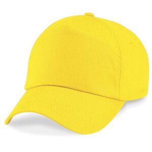 Beechfield B10b - Children's 5 Panel Cap 100% cotton Yellow