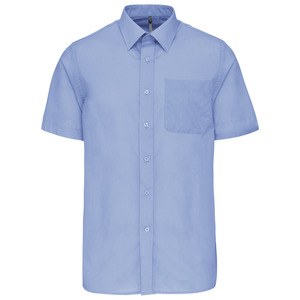 Kariban K551 - ACE - MEN'S SHORT SLEEVE EASY CARE POLYCOTTON POPLIN SHIRT Bright Sky