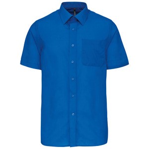 Kariban K551 - ACE - MEN'S SHORT SLEEVE EASY CARE POLYCOTTON POPLIN SHIRT Light Royal Blue