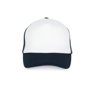 K-up KP111 - TRUCKER MESH CAP - 5 PANELS White / Navy