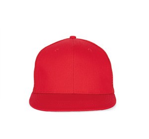 K-up KP113 - TRUCKER FLAT PEAK CAP - 6 PANELS Red