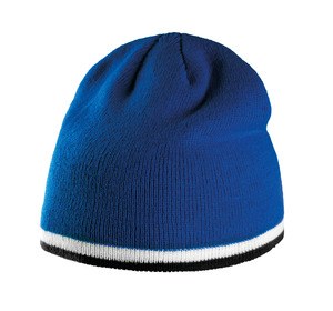 K-up KP515 - BEANIE HAT WITH BI-COLOUR BOTTOM BAND