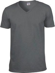 Gildan GI64V00 - Softstyle Mens V-Neck T-Shirt Charcoal