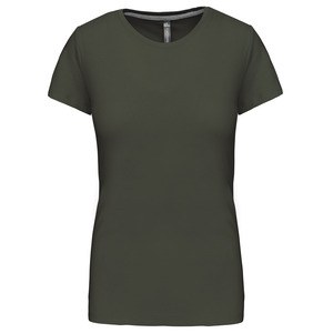 Kariban K380 - LADIES' SHORT SLEEVE CREW NECK T-SHIRT Dark Khaki