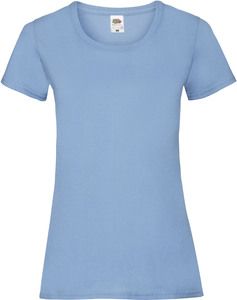 Fruit of the Loom SC61372 - Women's Cotton T-Shirt Sky Blue
