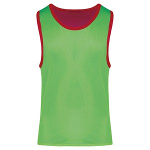 ProAct PA042 - ALL SPORTS REVERSIBLE BIB Sporty Red / Fluorescent Green
