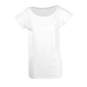 SOL'S 11398 - MARYLIN Women's Short Sleeve Long Kimono T Shirt White