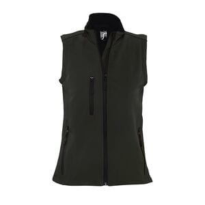 SOL'S 46801 - RALLYE WOMEN Sleeveless Soft Shell Jacket Black