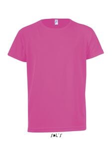SOL'S 01166 - SPORTY KIDS Kids' Raglan Sleeve T Shirt Rose fluo 2
