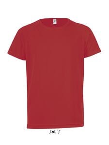 SOL'S 01166 - SPORTY KIDS Kids' Raglan Sleeve T Shirt Red