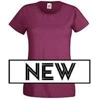 Fruit of the Loom SS050 - Lady-fit valueweight tee Burgundy