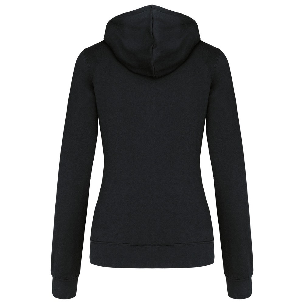 Kariban K467 - Ladies’ contrast hooded full zip sweatshirt