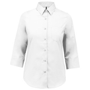 Kariban K558 - Ladies' 3/4 sleeve shirt White