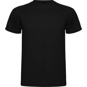 Roly CA0425 - MONTECARLO Short-sleeve technical raglan t-shirt Black