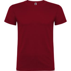 Roly CA6554 - BEAGLE Short-sleeve t-shirt with double layer crew neck in elastane Garnet