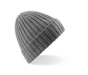 BEECHFIELD BF465 - Chunky Ribbed Beanie Heather Grey