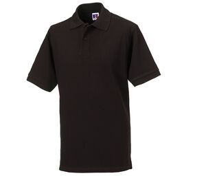 Russell JZ569 - Men's Pique Polo Shirt 100% Cotton Black