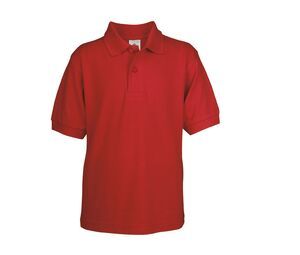 B&C BC411 - Children's Saffron Polo Shirt Red
