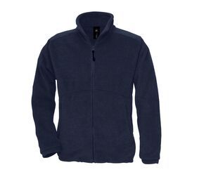 B&C BC600 - Men's large zip fleece jacket Navy