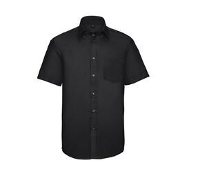 Russell Collection JZ957 - Short Sleeve Ultimate Non-Iron Shirt Black