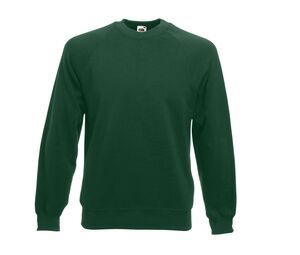 Fruit of the Loom SC260 - Men's Raglan Sleeve Jumper Bottle Green