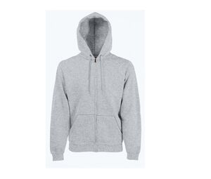 Fruit of the Loom SC274 - Men's large zip hoodie Heather Grey