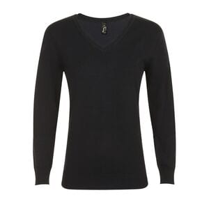 SOL'S 01711 - GLORY WOMEN V Neck Sweater Black