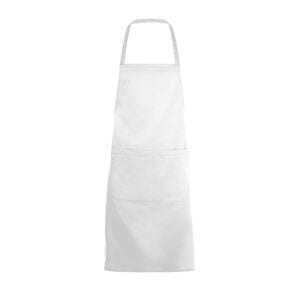 SOL'S 01744 - GRAMERCY Long Apron With Pocket White
