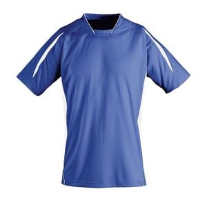 SOL'S 01639 - MARACANA 2 KIDS SSL Kids' Finely Worked Short Sleeve Shirt Royal Blue / White