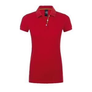 SOL'S 01407 - PATRIOT WOMEN Polo Shirt Red / Black