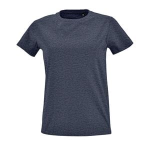 SOL'S 02080 - Imperial FIT WOMEN Round Neck Fitted T Shirt Heather denim