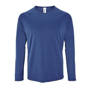 SOL'S 02071 - Sporty Lsl Men Long Sleeve Sports T Shirt Royal Blue