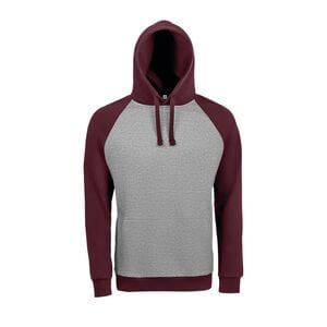 SOL'S 02998 - Seattle Unisex Two Colour Sweatshirt Grey / Burgundy