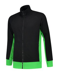 Lemon & Soda LEM4725 - Sweater Cardigan Workwear Black/Lime