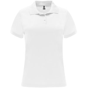 Roly PO0410 - MONZHA WOMAN Short-sleeve technical polo shirt for women White