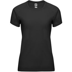 Roly CA0408 - BAHRAIN WOMAN Technical short-sleeve raglan t-shirt for women Black