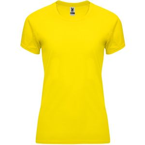Roly CA0408 - BAHRAIN WOMAN Technical short-sleeve raglan t-shirt for women Yellow