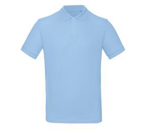 B&C BC400 - Men's 100% organic polo shirt Sky Blue