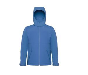 B&C BC650 - Hooded Softshell Azur