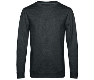 B&C BCU01W - Round neck sweatshirt Heather Asphalt