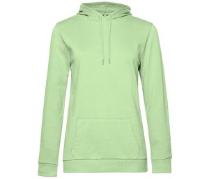 B&C BCW04W - Hooded sweatshirt # woman LIGHT JADE