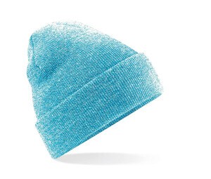 Beechfield BF045 - Beanie with Flap Heather Surf